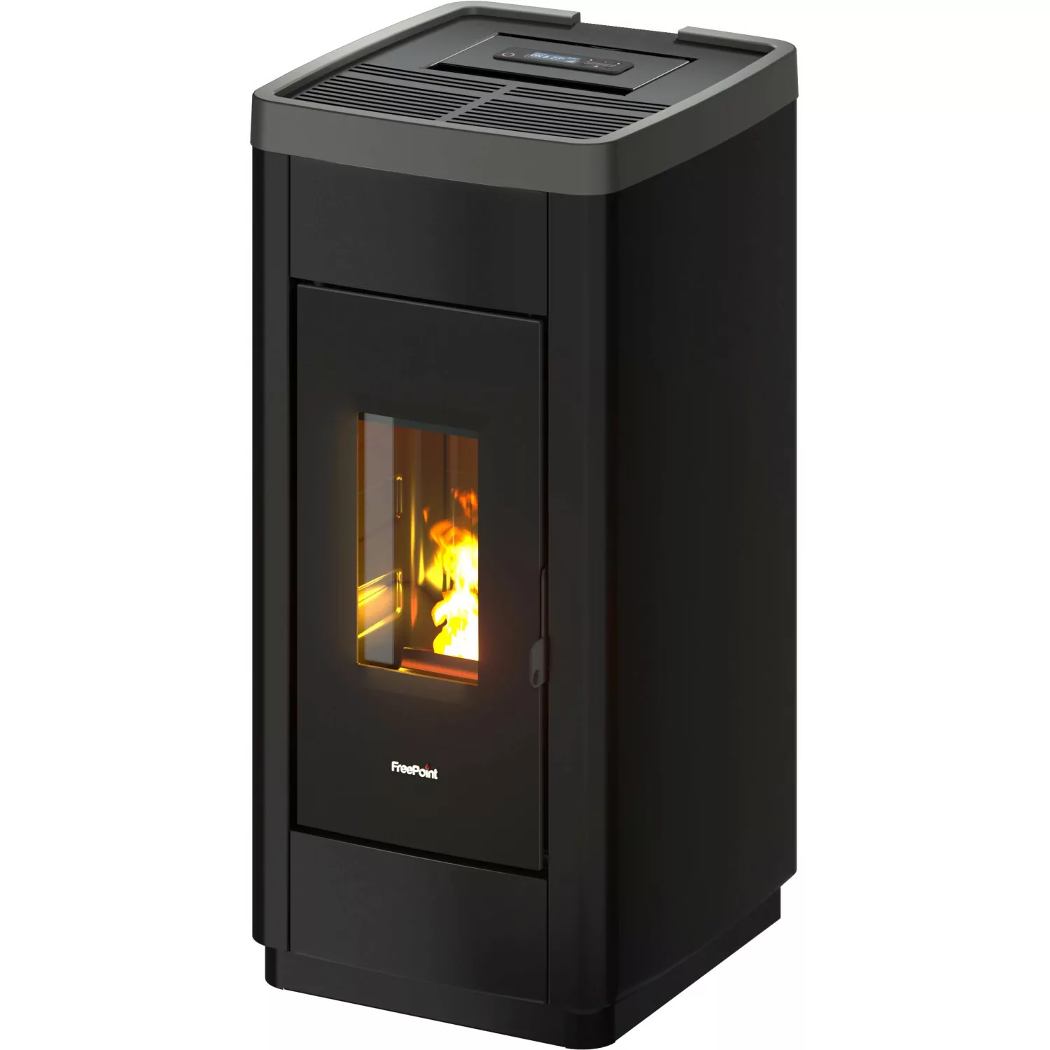 FreePoint Pelletofen Life 9 Stahl Schwarz-Titan 2,5 kW - 8,5 kW EEK: A+ günstig online kaufen