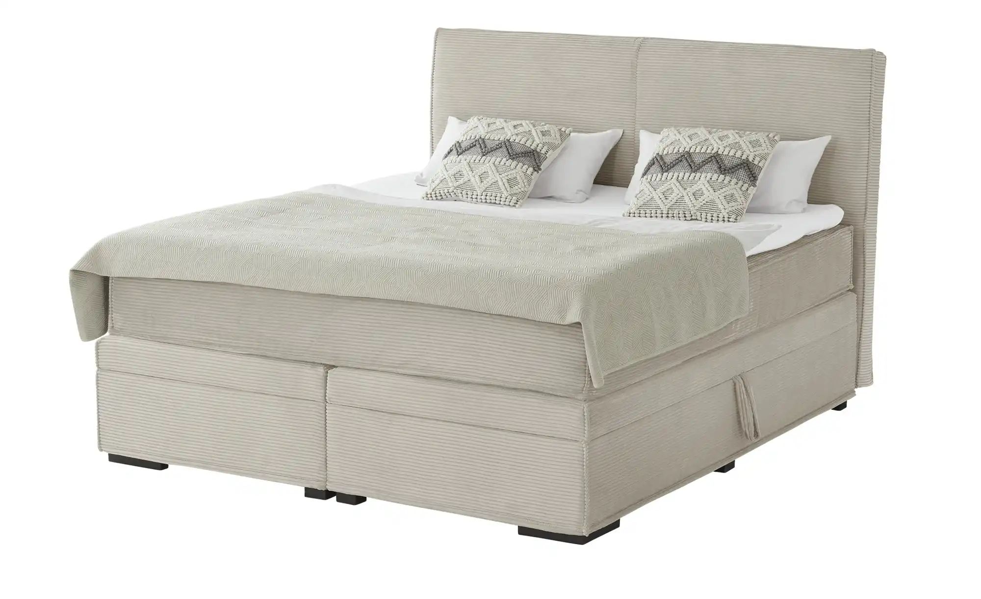 Boxi Boxspringbett mit Bettkasten Boxi Urban ¦ beige ¦ Maße (cm): B: 180 H: günstig online kaufen