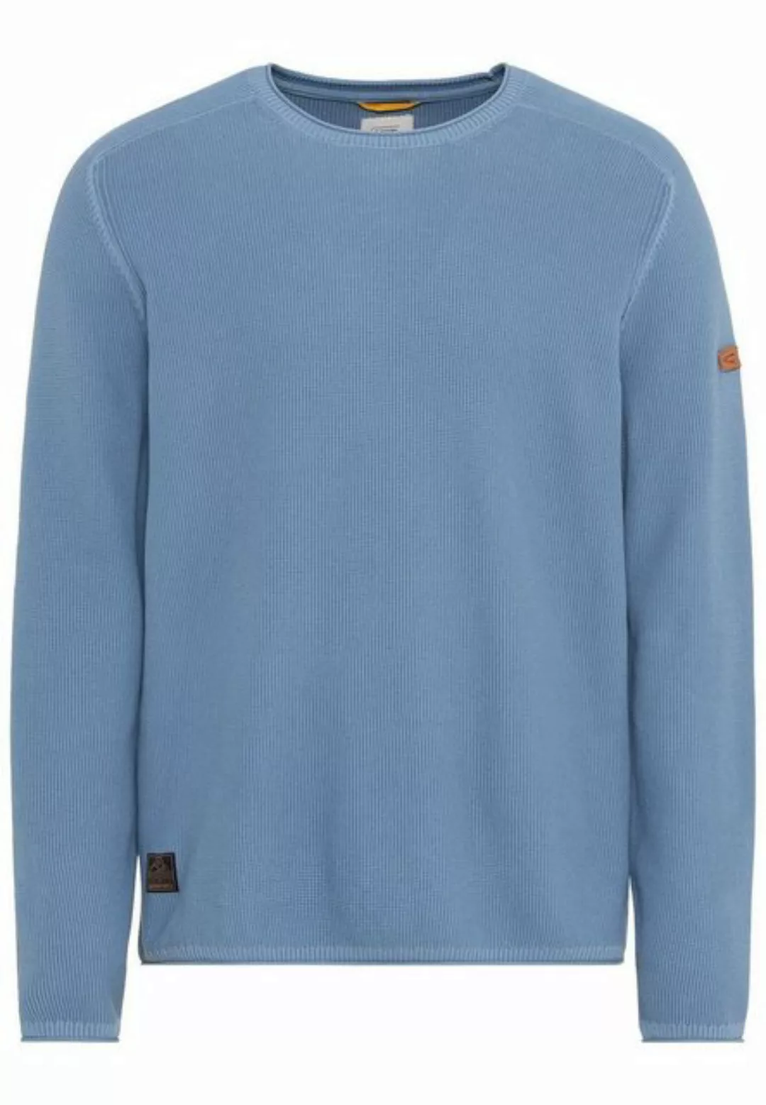 camel active Strickpullover Pullover 1/1Arm, Elemental Blue günstig online kaufen