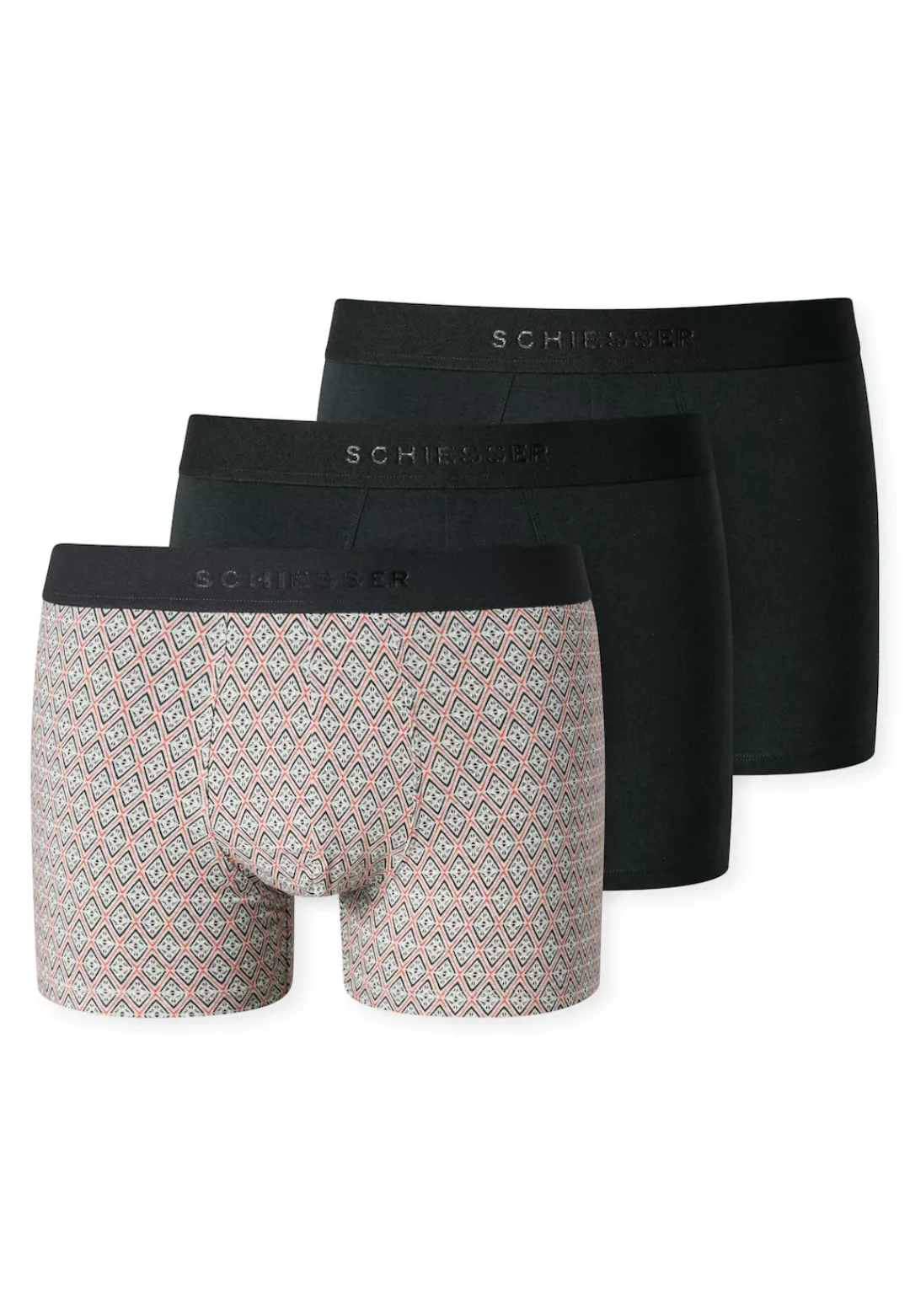 Schiesser Boxershorts ""95/5"", (3er Pack), angenehm softer Logo-Webgummibu günstig online kaufen