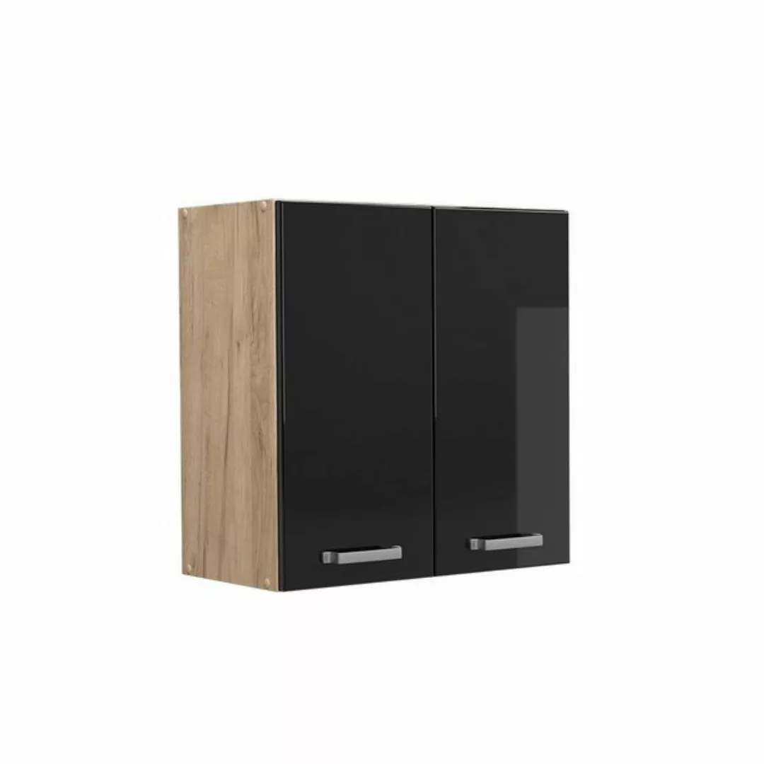 Vicco Hängeschrank Küchenschrank R-Line Goldkraft Schwarz Hochglanz 60 cm günstig online kaufen