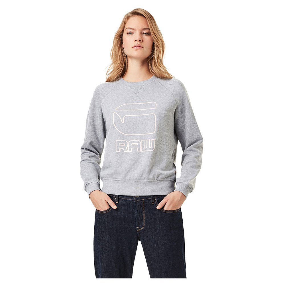 G-star Graphicaw Straight Sweatshirt S Grey Heather günstig online kaufen