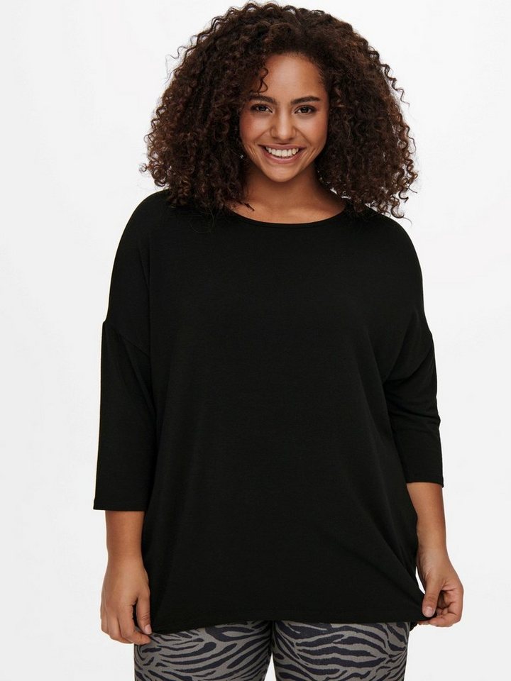 ONLY CARMAKOMA T-Shirt Curvy 3/4 Arm Shirt Plus Size Longsleeve Dünn CARLAM günstig online kaufen