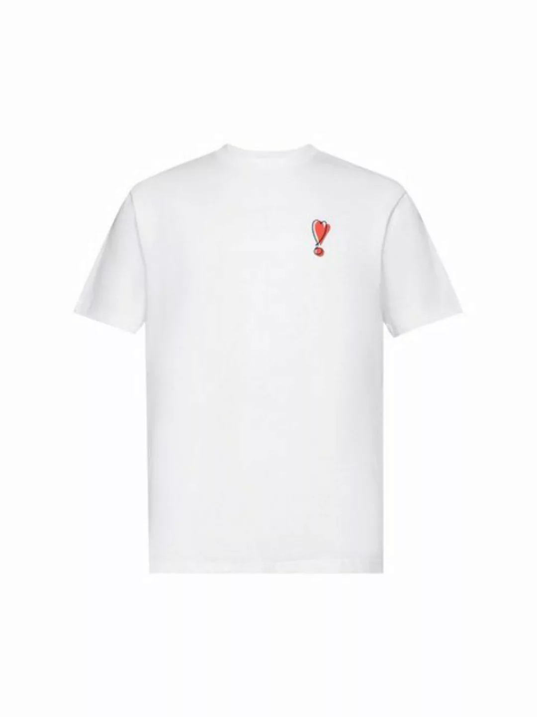 Esprit T-Shirt T-Shirt mit Herzmotiv aus nachhaltiger Baumwolle (1-tlg) günstig online kaufen