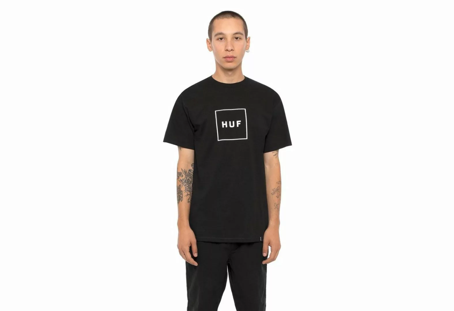 HUF T-Shirt Box Logo - black günstig online kaufen