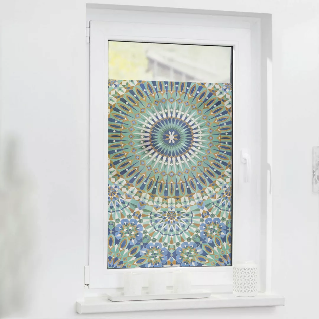 LICHTBLICK Fensterfolie Ornament bunt B/L: ca. 50x100 cm günstig online kaufen
