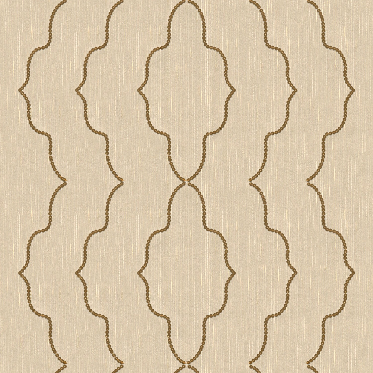 Bricoflor Edle Ornament Tapete in Creme Gold Pailletten Vliestapete mit Sam günstig online kaufen