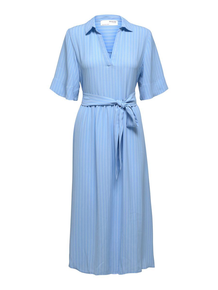 SELECTED Gestreiftes Kleid Damen Blau günstig online kaufen