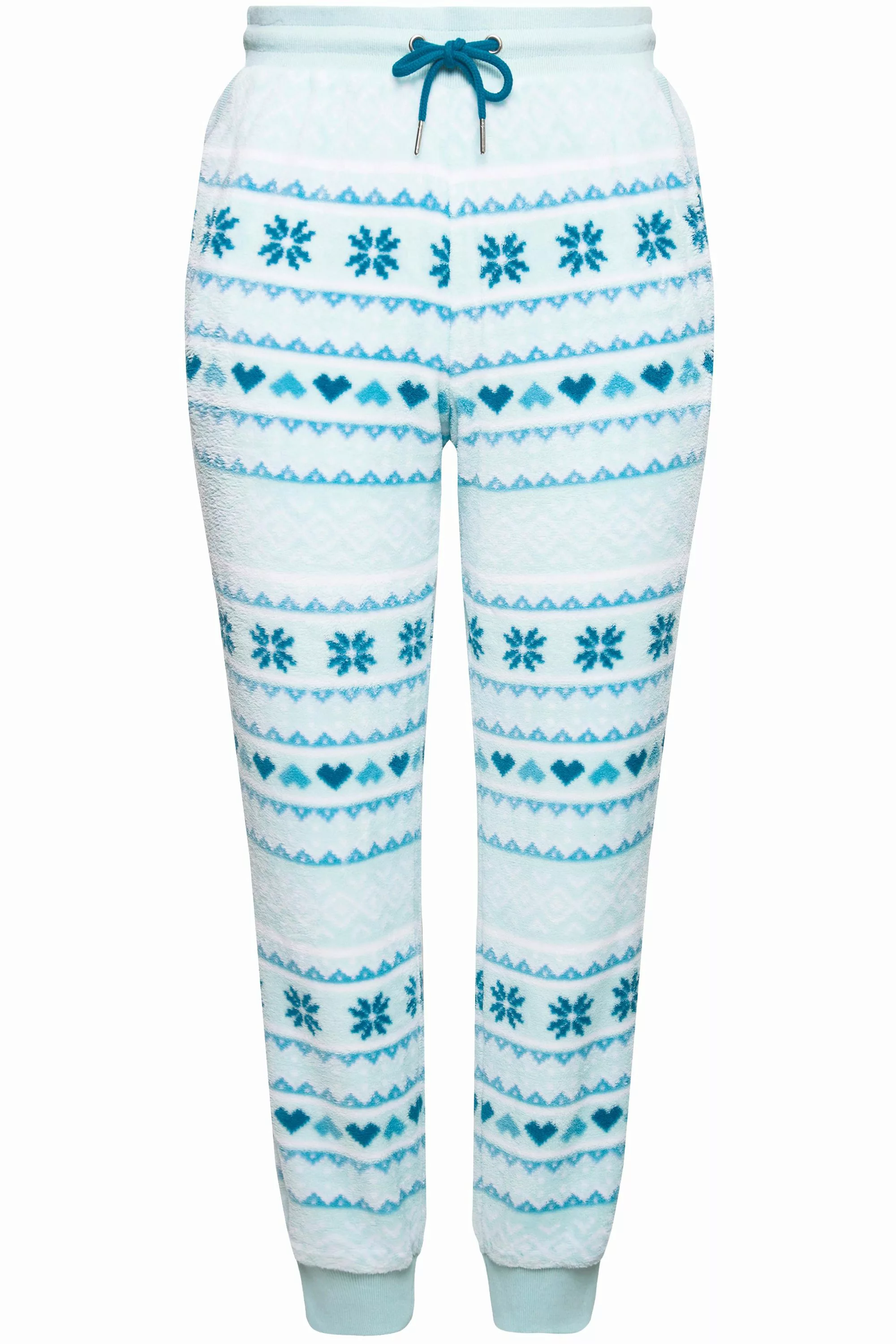 Ulla Popken Funktionshose Homewear-Hose Norwegermuster Elastikbund günstig online kaufen