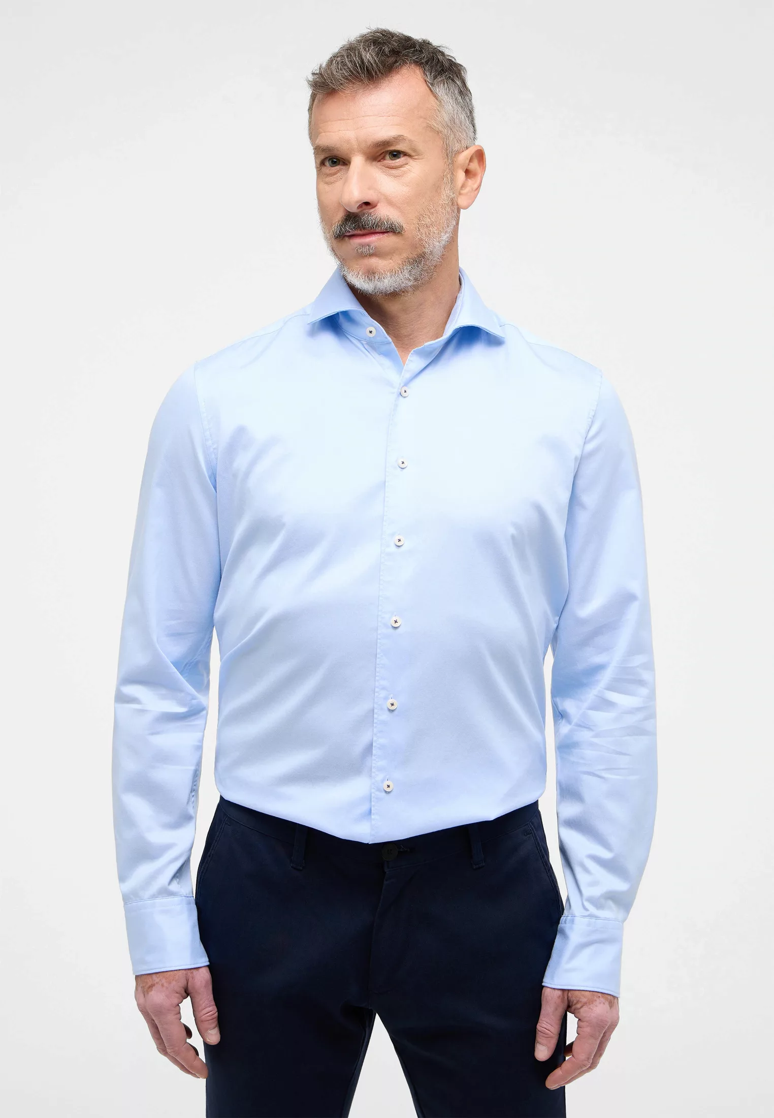 Eterna Langarmhemd "SLIM FIT", EASY IRON (bügelleicht) günstig online kaufen