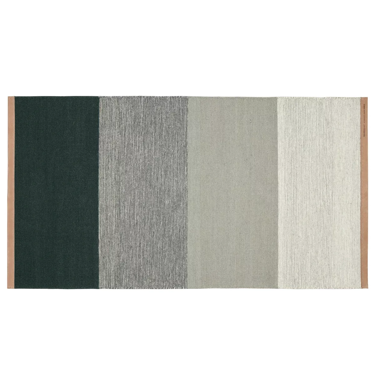 DesignHouseStockholm - Fields Teppich 70x130cm - grün, grau günstig online kaufen