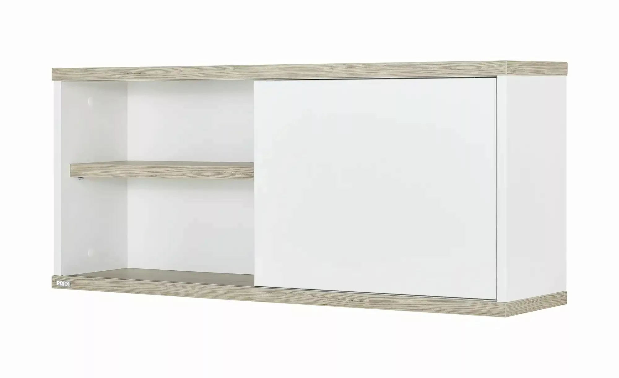 PAIDI Wandregal mit Schiebetür  Carlo ¦ weiß ¦ Maße (cm): B: 86,4 H: 37,4 T günstig online kaufen