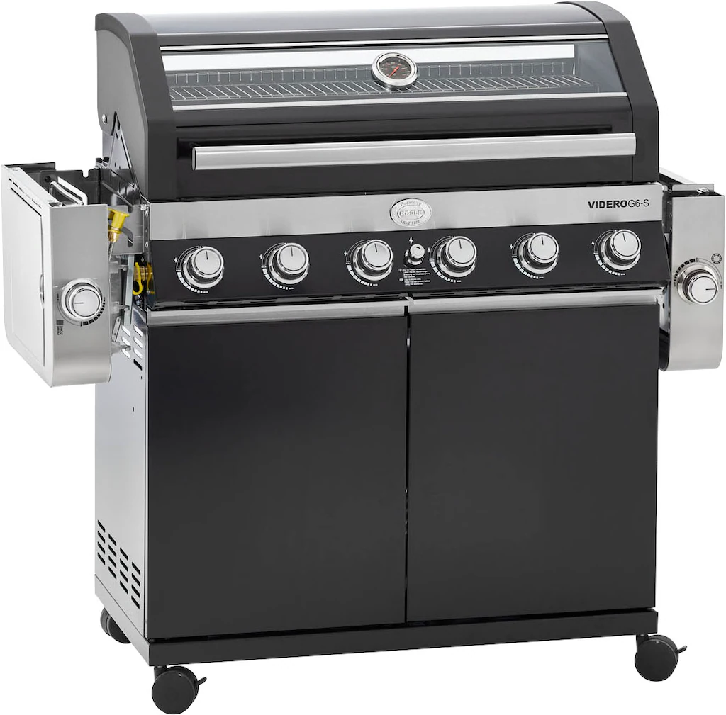 RÖSLE Gasgrill "BBQ-Station VIDERO, 25527", G6-S Schwarz, 6 Brenner, extra günstig online kaufen