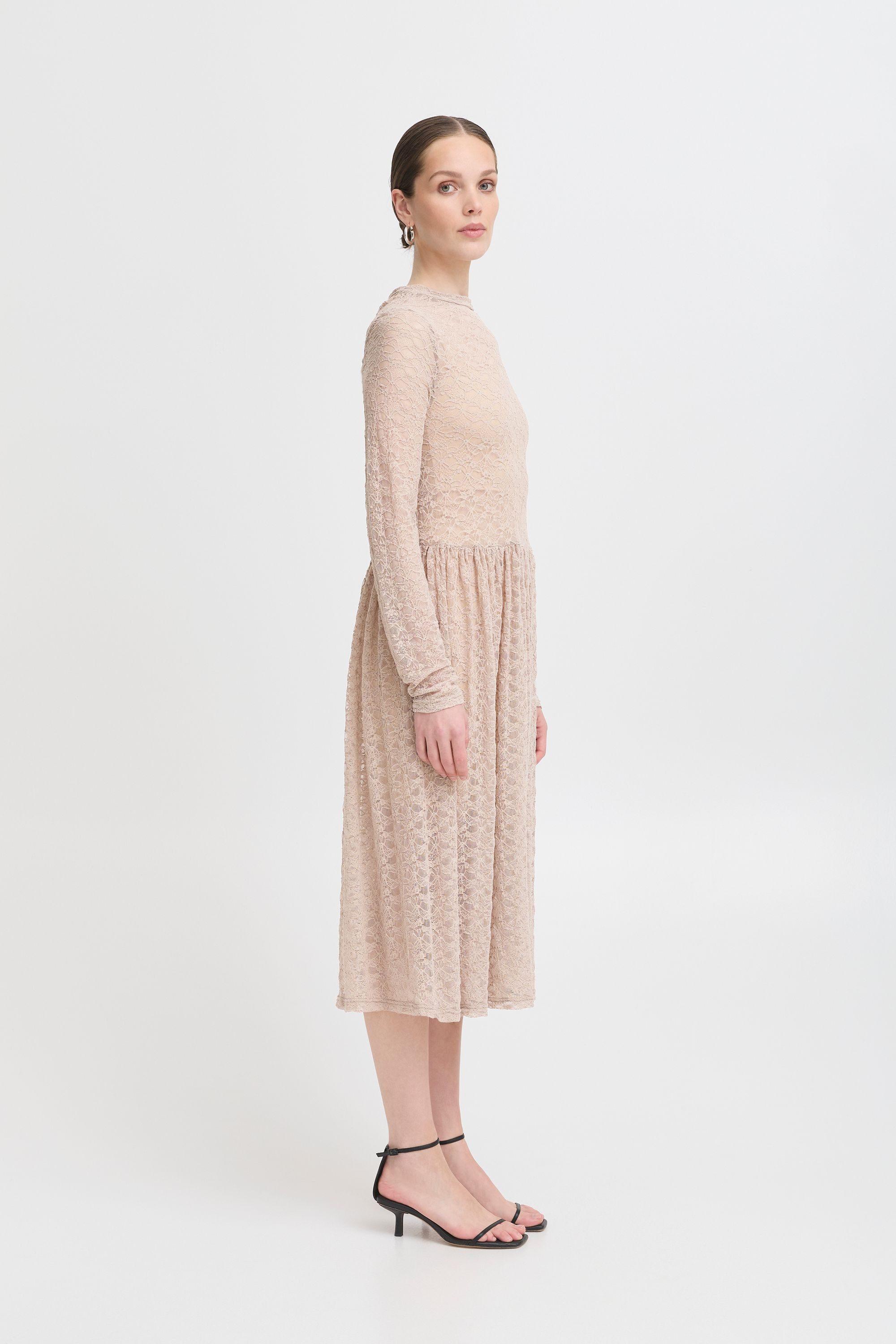 Ichi Midikleid IXLACEY elegantes Midikleid aus günstig online kaufen