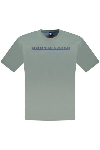 North Sails T-Shirt Grünes Herren-T-Shirt mit Logo-Print und günstig online kaufen