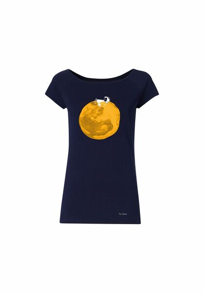 Fellherz Damen T-shirt Moon Girl günstig online kaufen