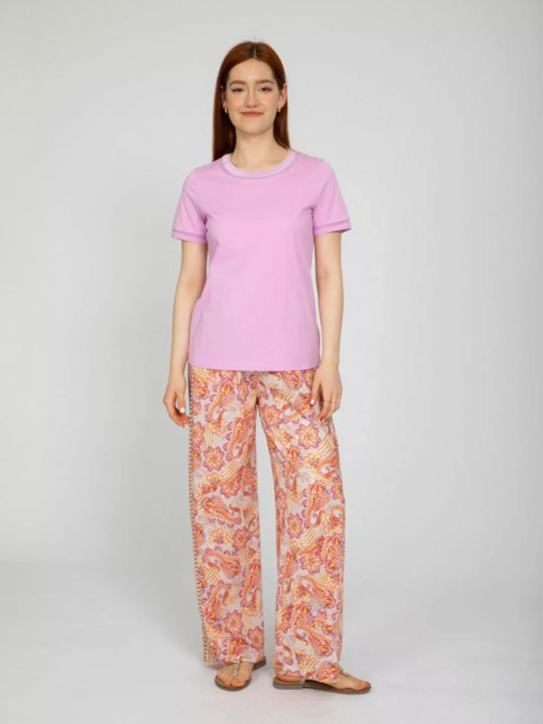 VICCI Germany Stoffhose mit weitem Bein in Paisley-Print günstig online kaufen