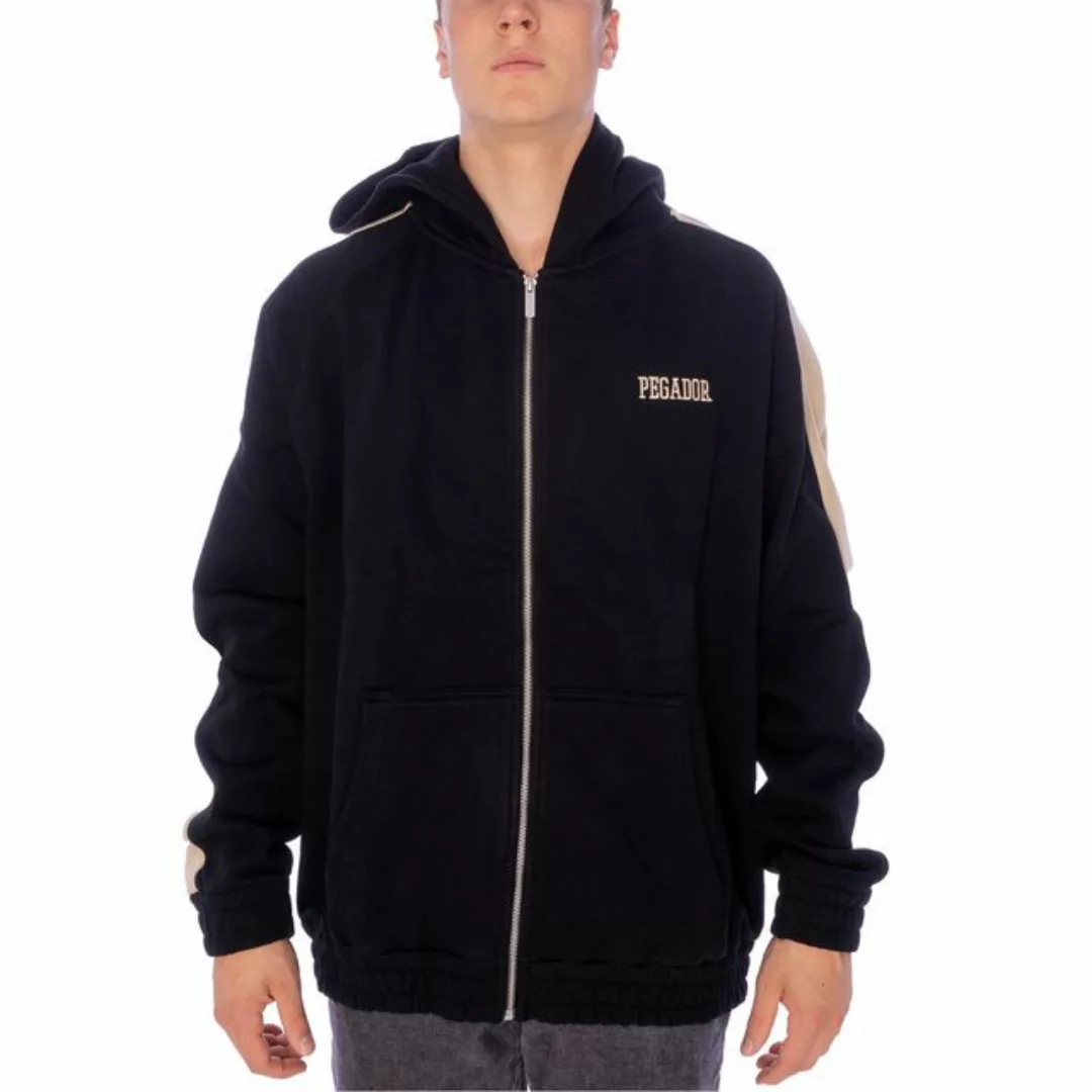 Pegador Sweatjacke Sweatjacke PGDR Colne Logo Oversized kontrastfarbene Str günstig online kaufen