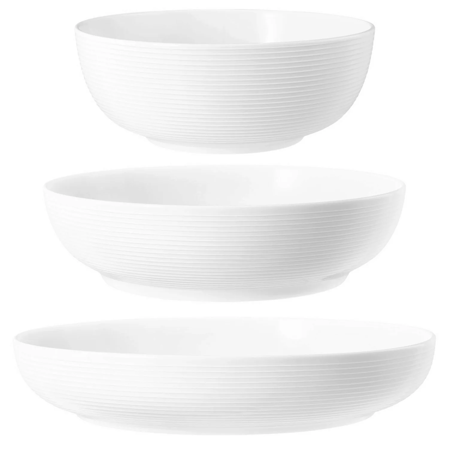 Seltmann Weiden Beat Coor Glaze Foodbowl Set 3-teilig Weiß günstig online kaufen