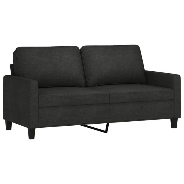 vidaXL Sofa 2-Sitzer-Sofa Schwarz 140 cm Stoff günstig online kaufen