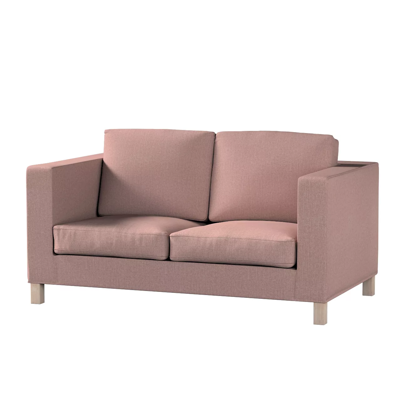 Bezug für Karlanda 2-Sitzer Sofa nicht ausklappbar, kurz, altrosa, 60cm x 3 günstig online kaufen