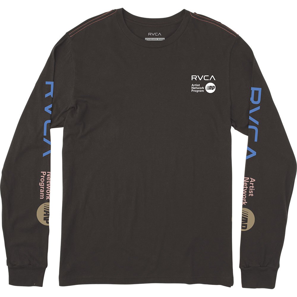 Rvca Anp Kurzärmeliges T-shirt S Black / Blue günstig online kaufen