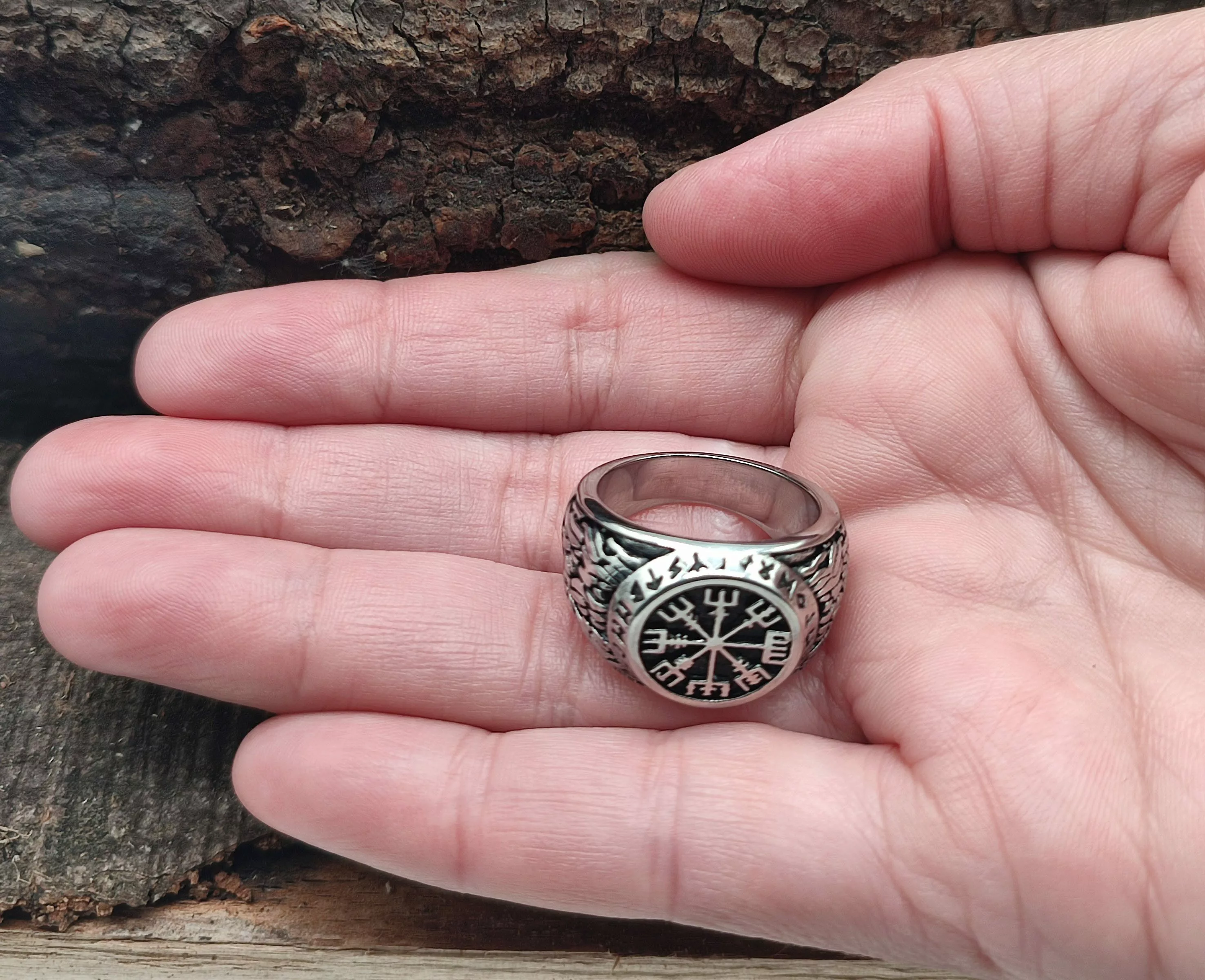 Kiss of Leather Ringmaß Ring Wikingerkompass, günstig online kaufen