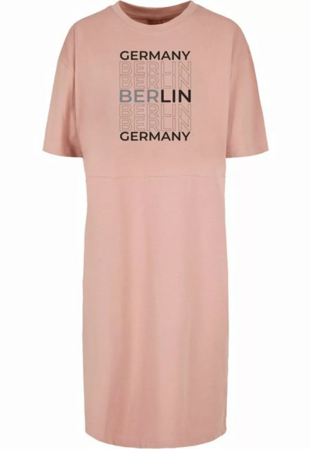 Merchcode Stillkleid "Damen Ladies Berlin Organic Oversized Slit Tee Dress" günstig online kaufen