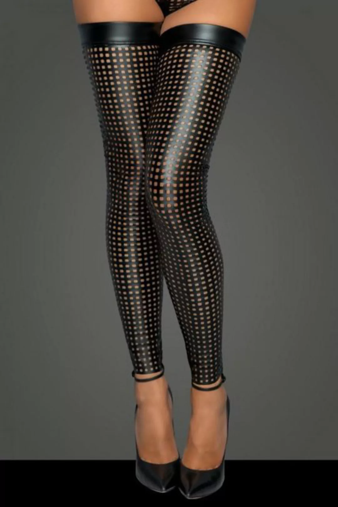 Noir Handmade Leggings Lasercut Stockings F236 schwarz sexy XXL (1-tlg) günstig online kaufen