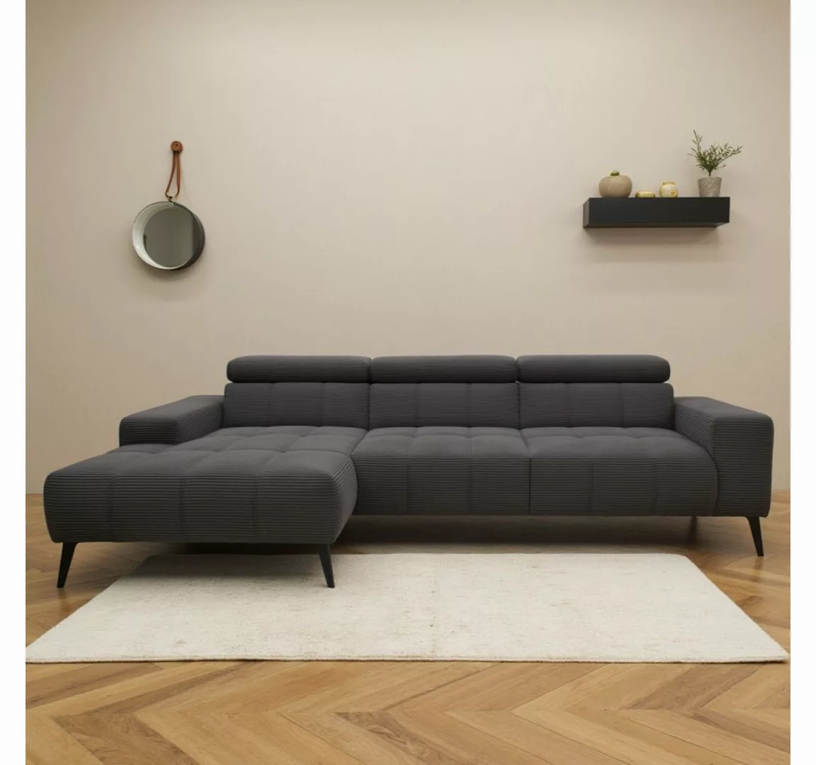 DOMO collection Ecksofa "Trento L-Form, mit Kufenfuß oder Einzelfuß", wahlw günstig online kaufen