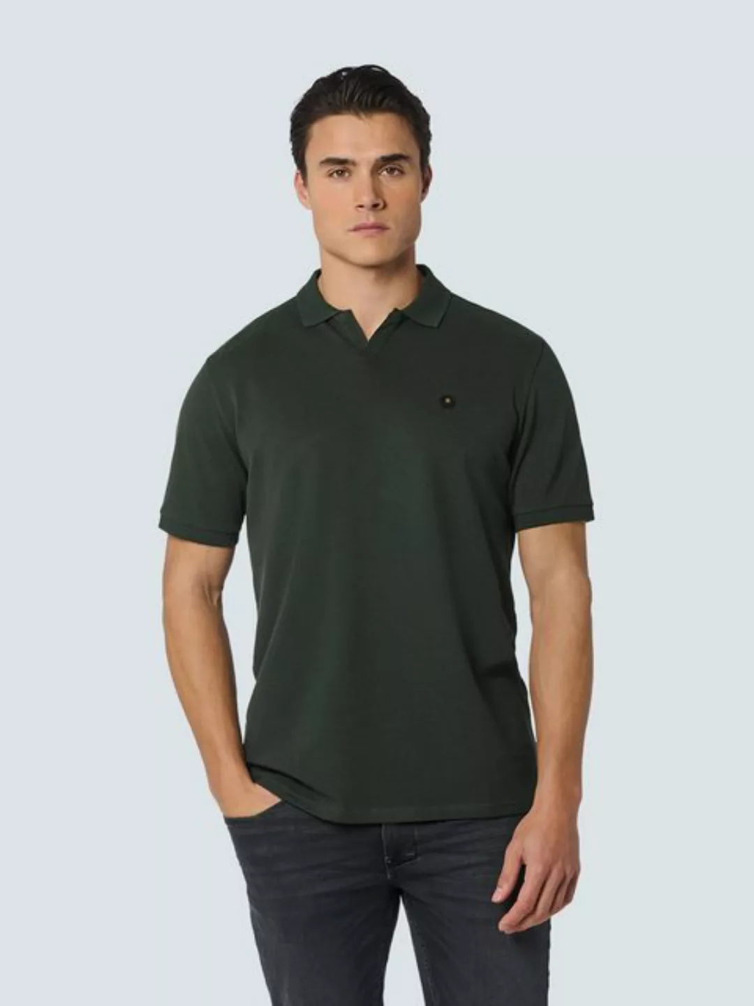 NO EXCESS T-Shirt Polo Stretch Solid günstig online kaufen