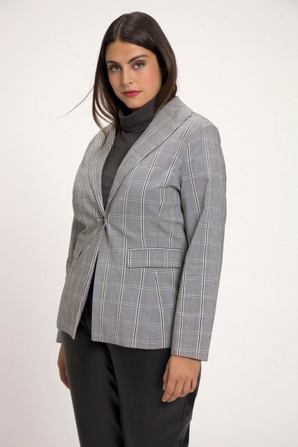 Ulla Popken Blusenblazer Karo-Blazer günstig online kaufen