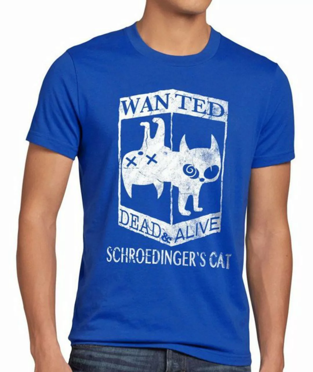 style3 Print-Shirt Herren T-Shirt Wanted Schroedingers Katze big sheldon ba günstig online kaufen