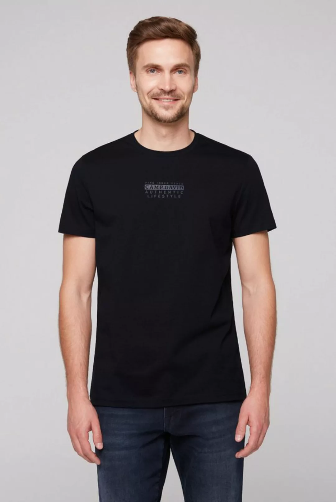 CAMP DAVID Rundhalsshirt, aus Baumwolle günstig online kaufen