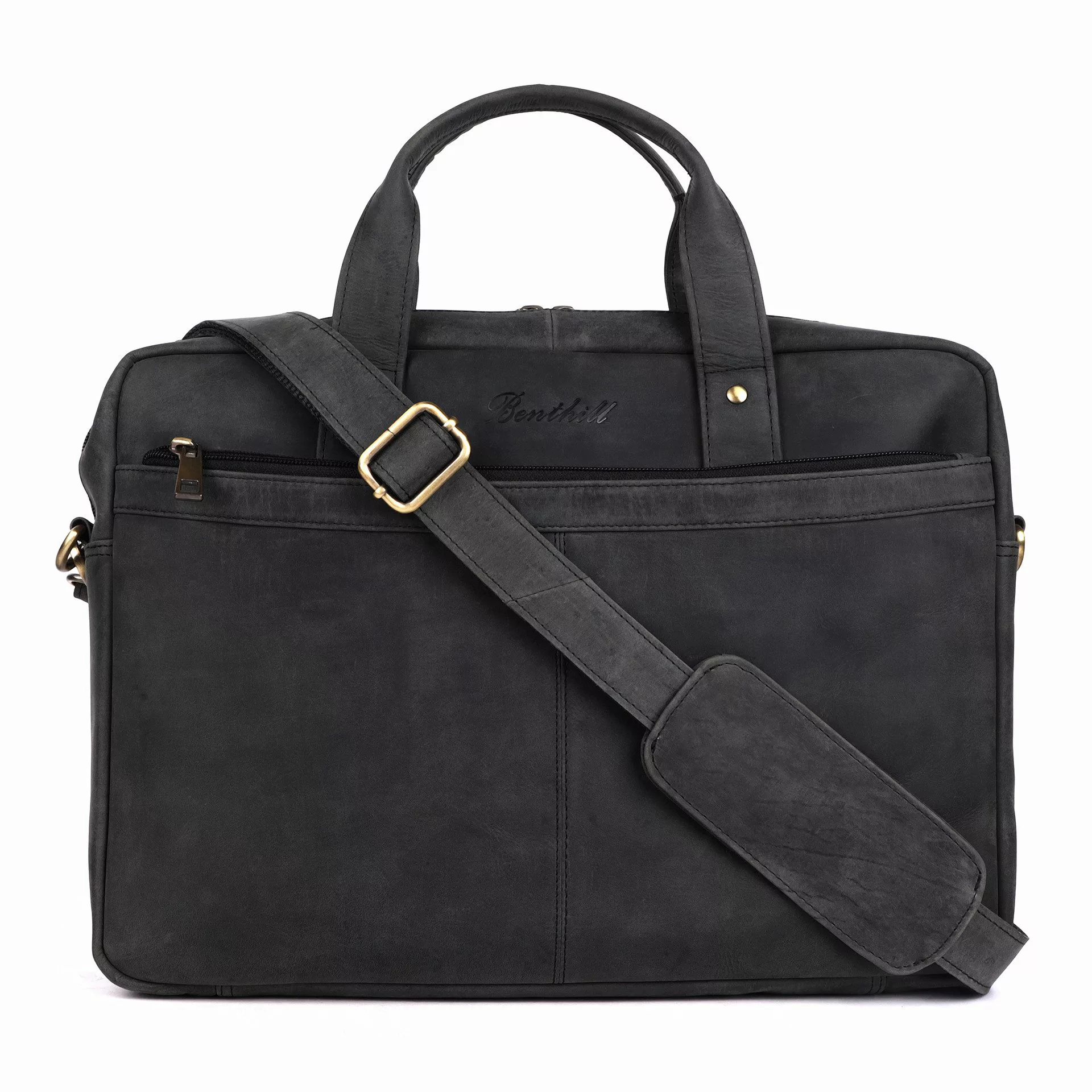 Benthill Aktentasche Echt Leder Laptoptasche Büro günstig online kaufen