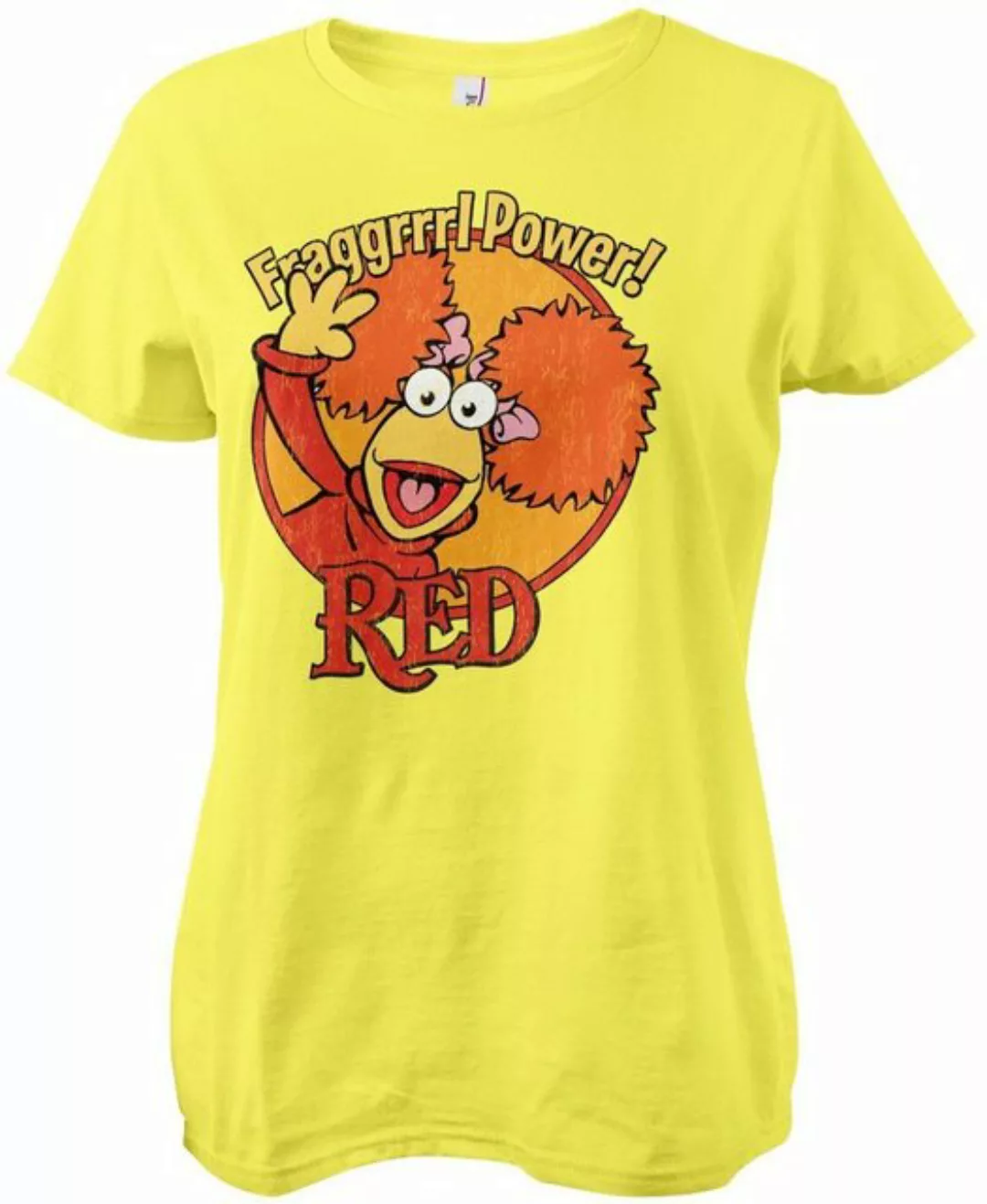 Fraggle Rock T-Shirt Red Fragggrrrl Power Girly Tee günstig online kaufen