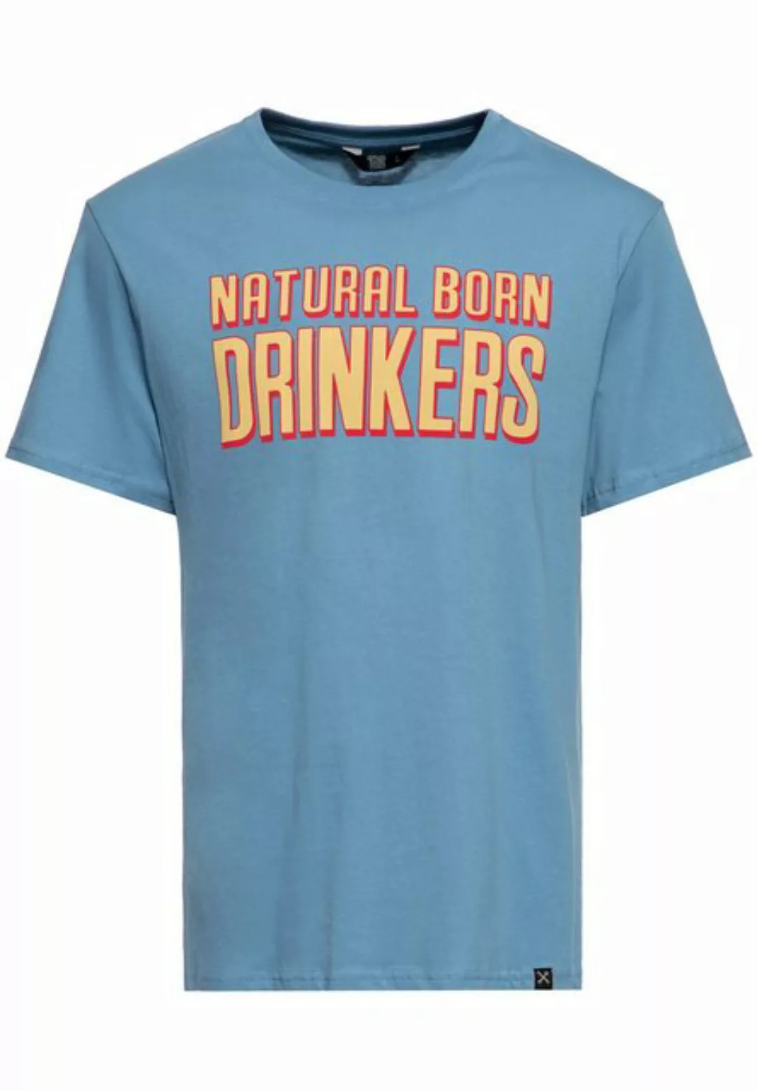 KingKerosin Print-Shirt Natural Born Drinkers mit Statement Print günstig online kaufen