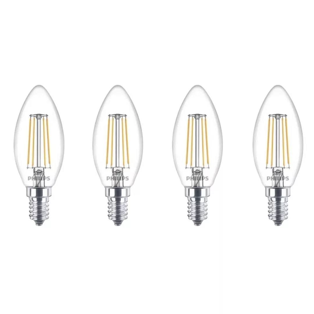 Philips LED Lampe E14 Kerze B35 Ultra Efficient 2,3W 485lm 4000K Viererpack günstig online kaufen