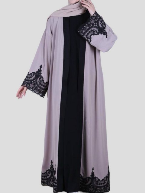 Aymasal Maxikleid Kimono Almas Abaya Kaftan Cardigan islamische Kleidung Ge günstig online kaufen