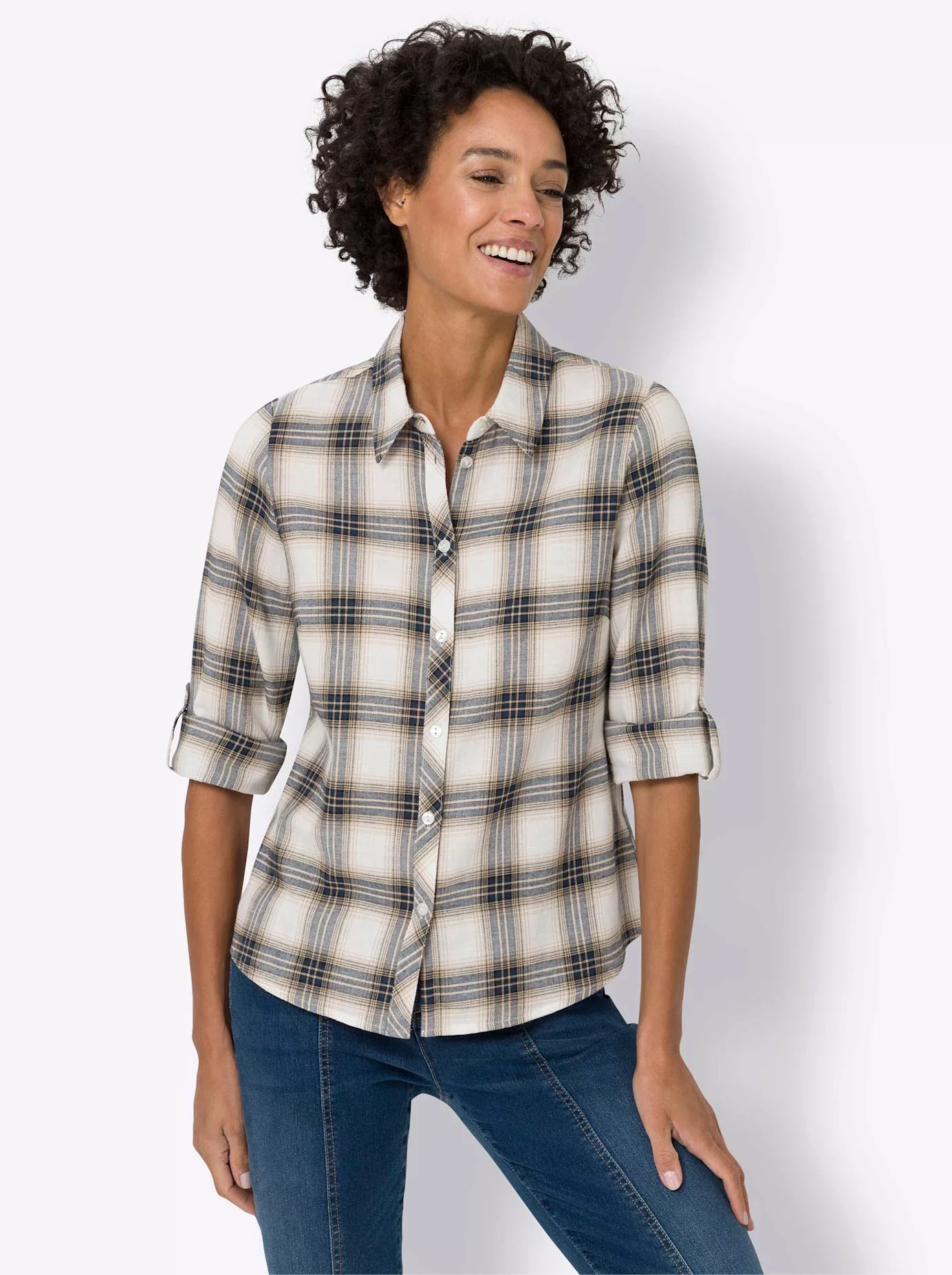 Classic Basics Flanellbluse günstig online kaufen