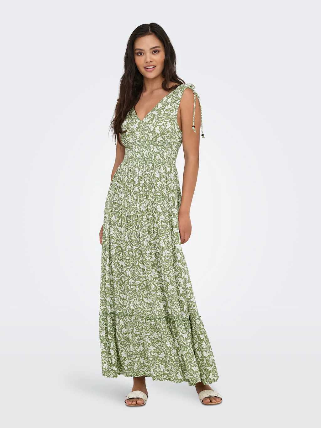 ONLY Maxikleid "ONLFERNANDA LIFE S/L LONG DRESS WVN", Sommerkleid günstig online kaufen
