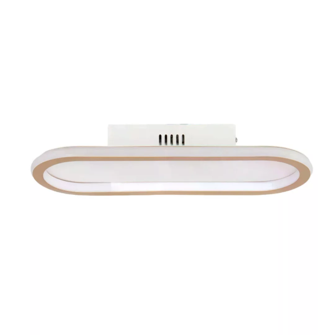 Deckenlampe LED 25W Oval Gold Abruzzo Angelo 40cm ABR-PLKO-25W-40CM-CCT günstig online kaufen