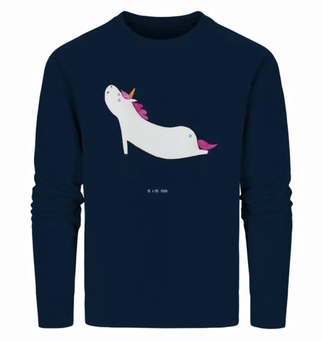 Mr. & Mrs. Panda Longpullover Größe S Einhorn Yoga - French Navy - Geschenk günstig online kaufen