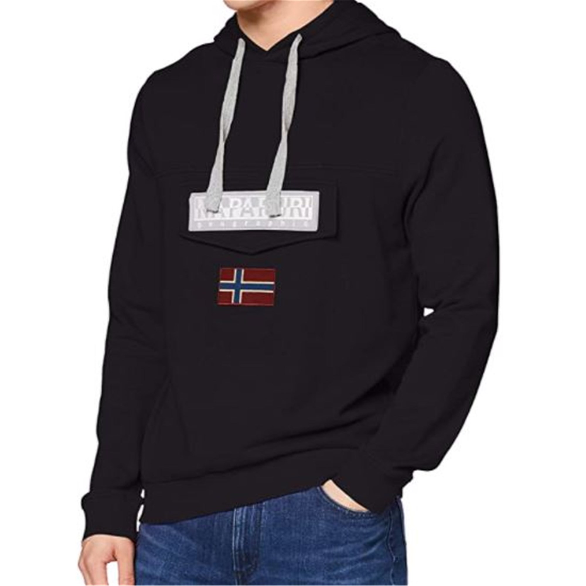 NAPAPIJRI Sweatshirt Herren schwarz Cotone günstig online kaufen