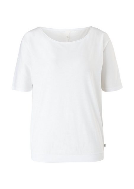 QS T-Shirt Basic mit Rollsaum und Fledermaus-Ärmeln günstig online kaufen