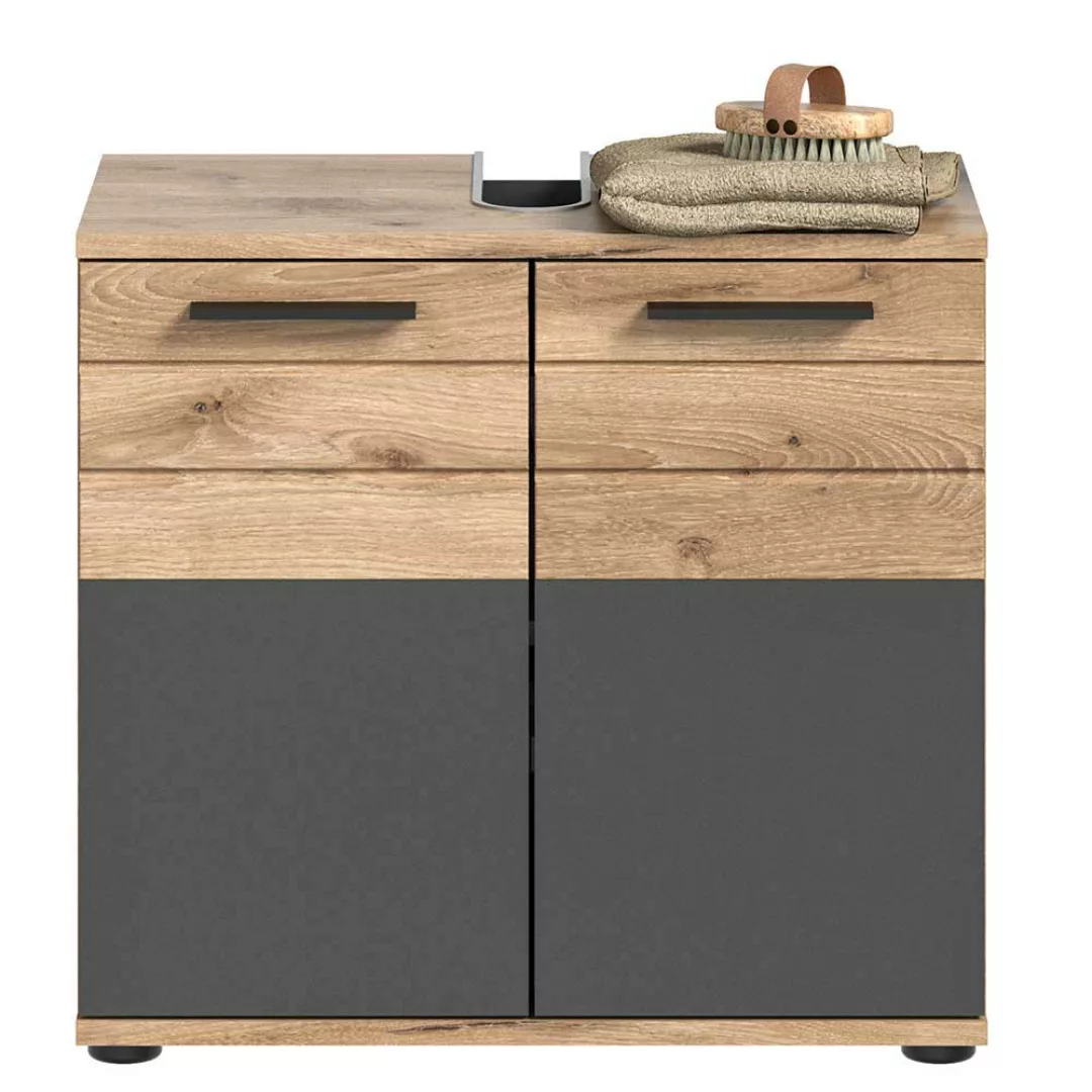 Waschbeckenunterschrank in modernem Design 56 cm hoch - 60 cm breit günstig online kaufen