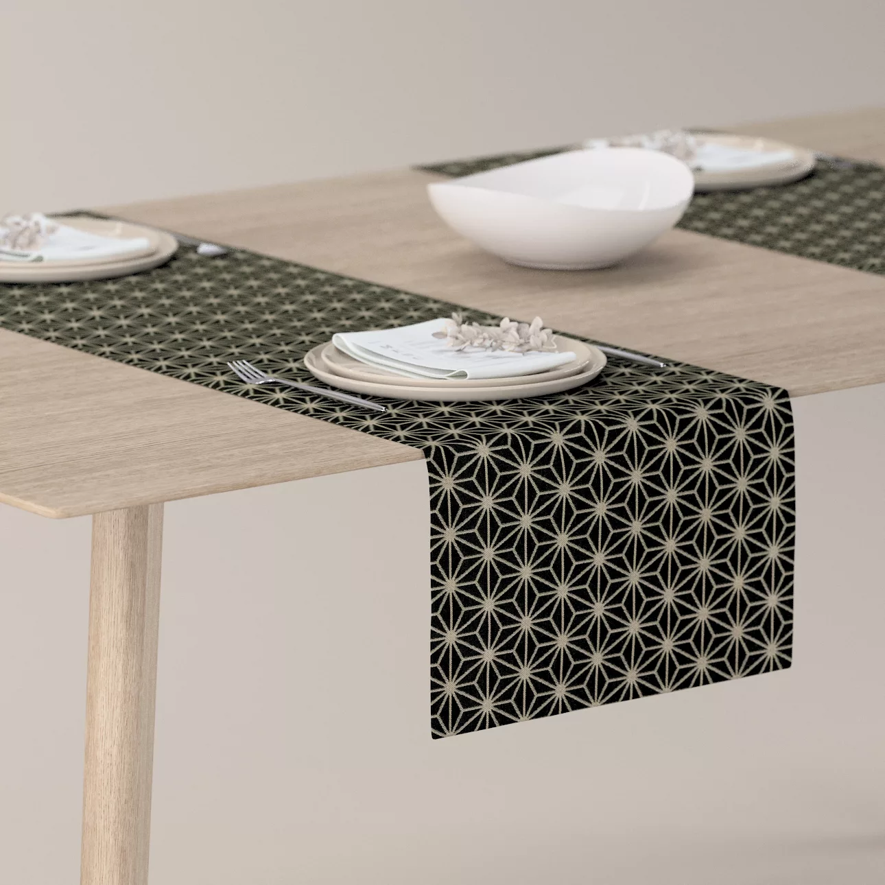 Tischläufer, schwarz-beige, 40 x 130 cm, SALE (142-56) günstig online kaufen
