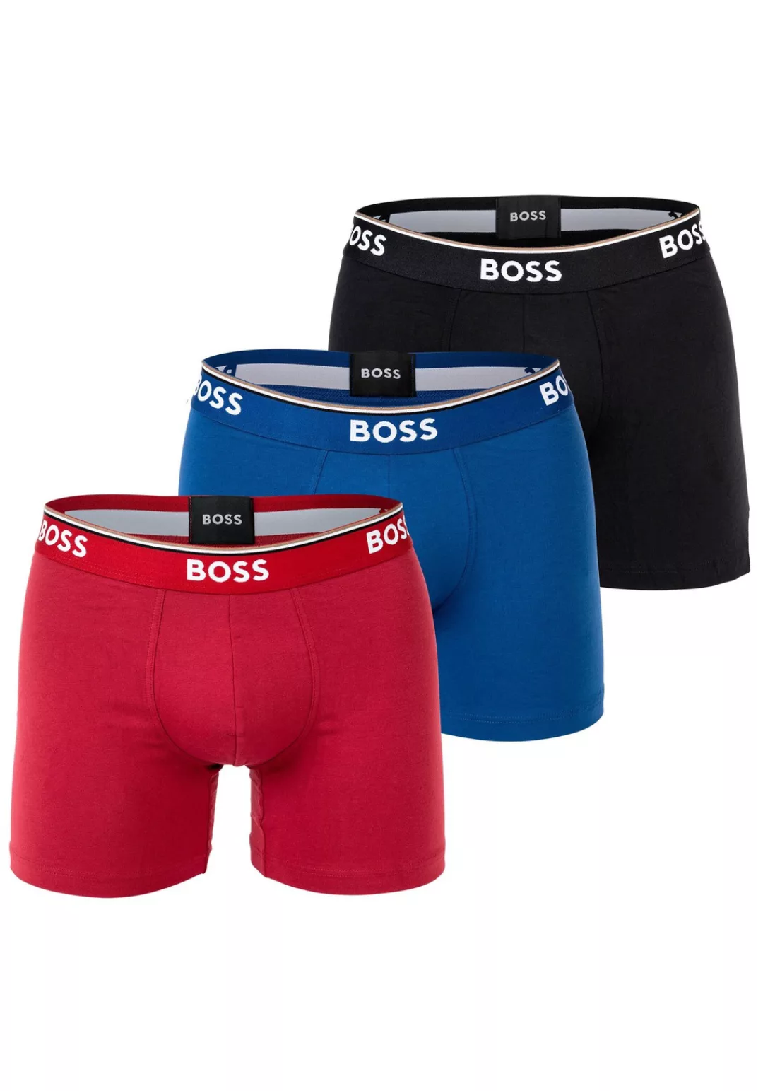 BOSS Langer Boxer "Boxer Brief 3P", (Packung, 3er-Pack), mit farblich passe günstig online kaufen