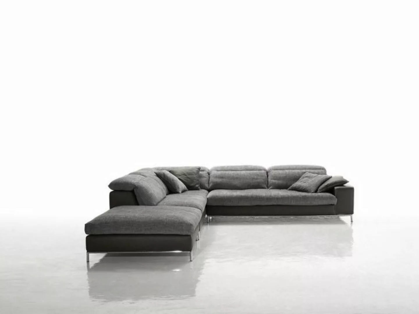 JVmoebel Ecksofa Design Ecksofa L-form Textile Couch Prianera Modern Sofas günstig online kaufen