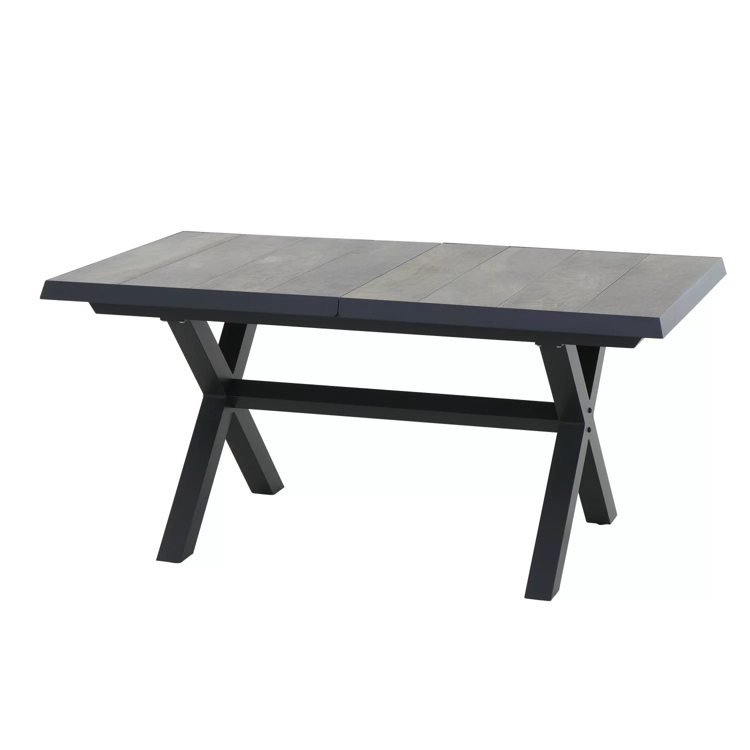 Siena Garden Ausziehtisch Sincro 160 cm/200 cm x 90 cm x 77 cm Washed-Grey günstig online kaufen